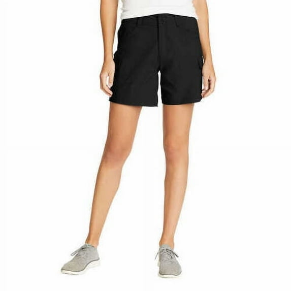 Eddie Bauer Womens Lightweight Summer Trail Short Size: 10, Color: Black