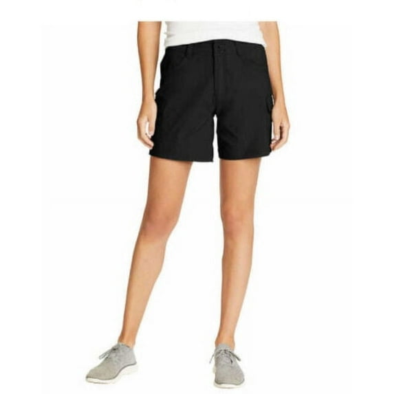Eddie Bauer Womens Lightweight Summer Trail Short Size: 16, Color: Black