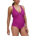 thumbnail image 1 of Eddie Bauer Womens Midweight Ruched Shaping One Piece Swimsuit, 1 of 5