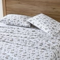 thumbnail image 1 of Eddie Bauer Woodland Friends White Cotton Flannel King Sheet Set, 1 of 7