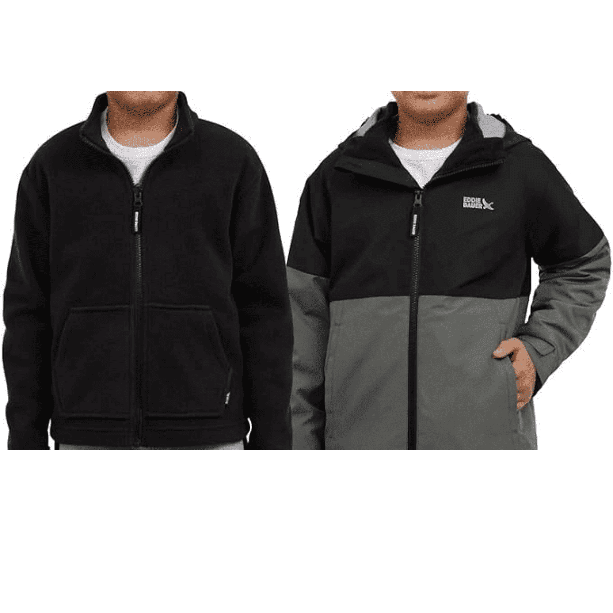 Eddie Bauer Youth 3 in 1 Jacket, Black, XS 5/6 - Walmart.com