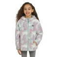 thumbnail image 1 of Eddie Bauer Youth Kid's High Pile Plush Hooded Full Zip Jacket (Light Blue/Small), 1 of 7