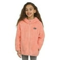 thumbnail image 1 of Eddie Bauer Youth Kid's High Pile Plush Hooded Full Zip Jacket (Pink/Small), 1 of 7