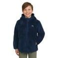 thumbnail image 1 of Eddie Bauer Youth Kid's High Pile Plush Hooded Full Zip Jacket (Blue/X-Small), 1 of 7