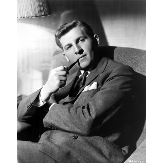 Eddie Bracken Holding Pipe in Black Suit Photo Print (8 x 10)