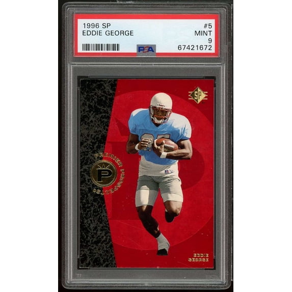 Eddie George Rookie Card 1996 SP #5 PSA 9
