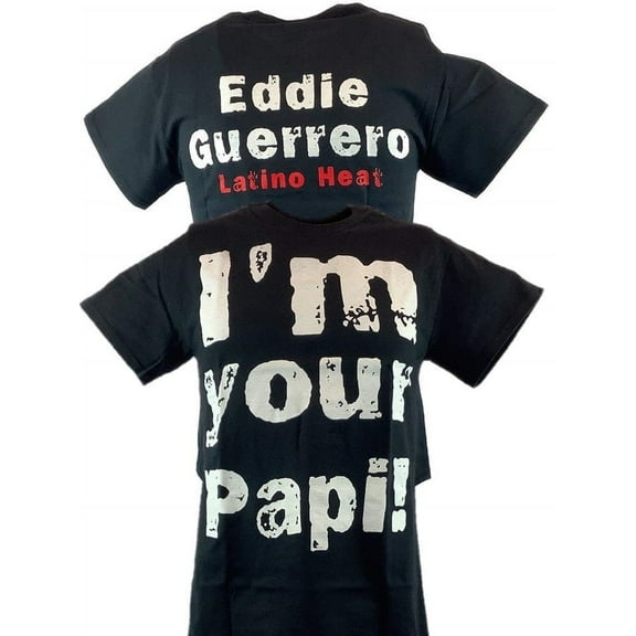 Eddie Guerrero I'm Your Papi Latino Heat Mens Black T-shirt S