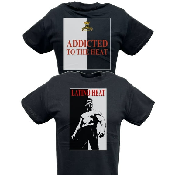Eddie Guerrero Scarface Addicted to the Heat Mens Black T-shirt 3XL