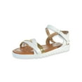 thumbnail image 1 of Eddie Marc Girls' Strap Sandals Color: white Size: 2 youth, 1 of 1
