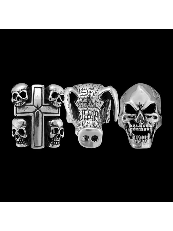 Eddie Munson Rings - Exact rings from the TV show Vampire Skull Ring, 15