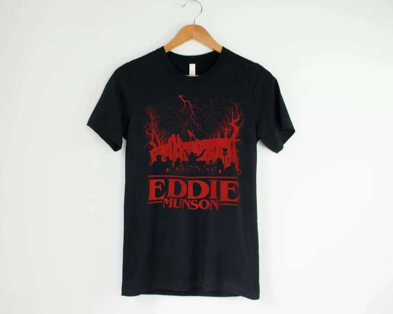 Eddie Munson Stranger Things 4 T-shirt Joseph Quinn Actor - Walmart.com