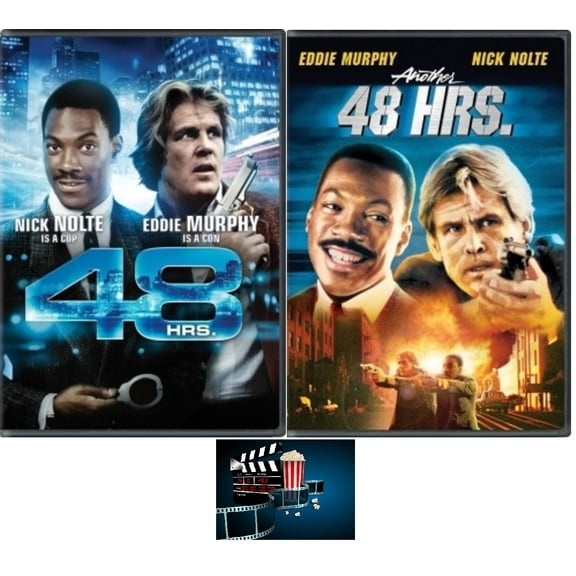 Eddie Murphy Action Double Feature 48 Hours & Another 48 Hours 2 DVD Set Includes Movie Take Art Card
