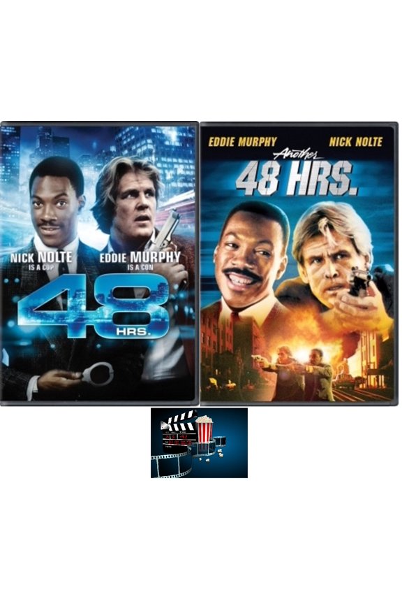 Eddie Murphy Action Double Feature 48 Hours & Another 48 Hours 2 DVD Set Includes Movie Take Art Card