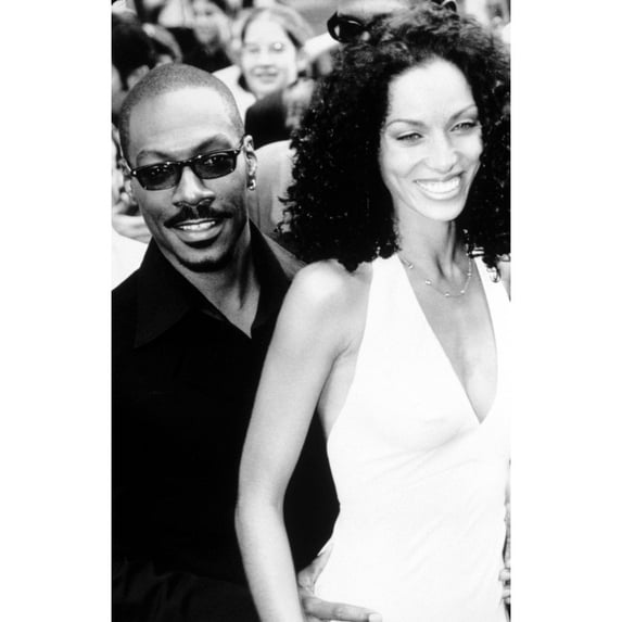 Eddie Murphy And Wife At Bowfinger Premiere, Nyc, 072699. Photo Cj Contino Celebrity (16 x 20)