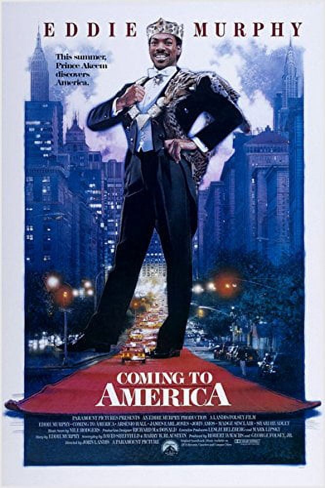 UNEEDYT Eddie Murphy Movie Poster Coming To America Comedy New York City 24" x 0.05" Poster, by HSE USA