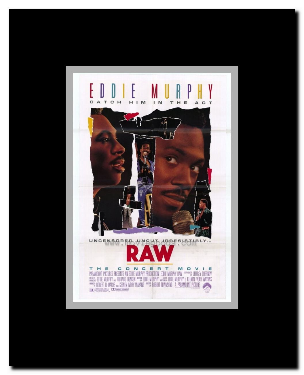 Eddie Murphy Raw Framed Movie Poster