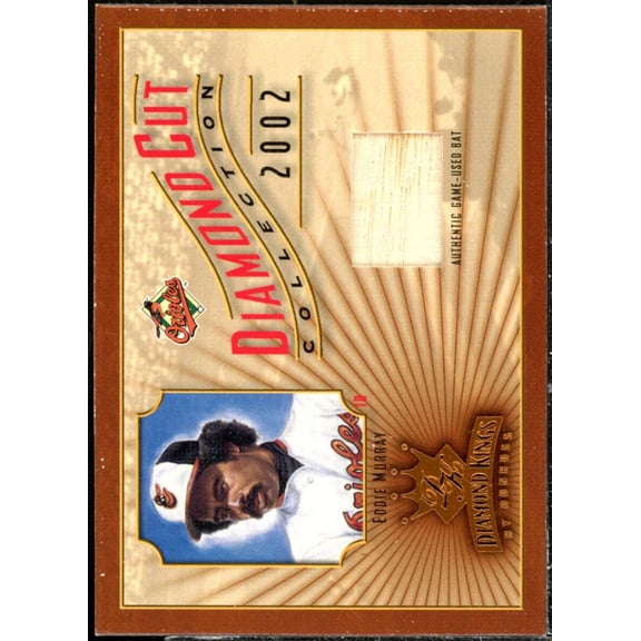 Eddie Murray Bat Card 2002 Diamond Kings Diamond Cut Collection #DC85
