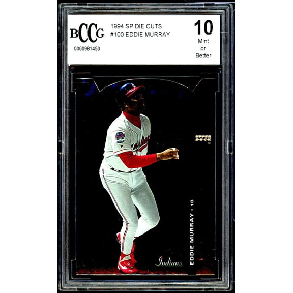 Eddie Murray Card 1994 SP Die Cuts #100 BGS BCCG 10