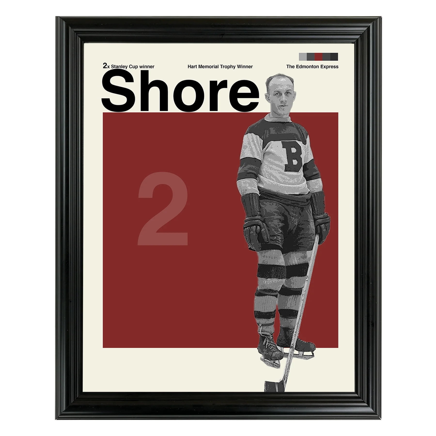 Eddie Shore Framed Sports Art Photo by Thomas Maxwell