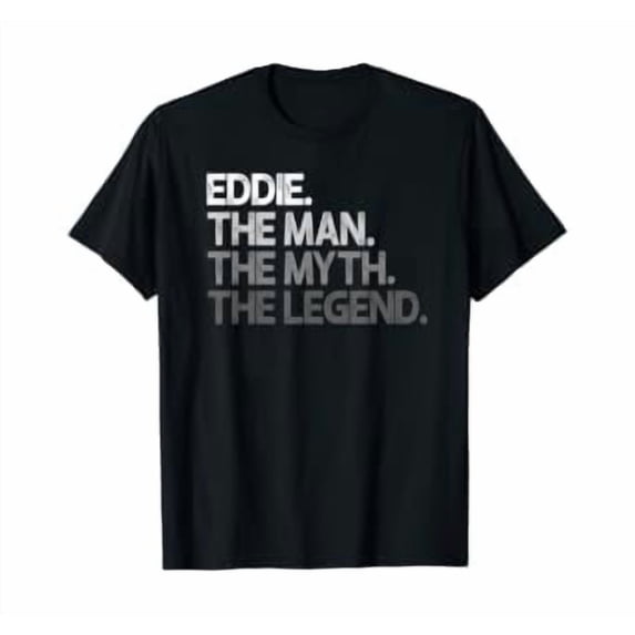 Fire Works Gift Eddie The Man Myth Legend Gift Classic Look Suited To Relaxed Moments ...