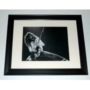 Eddie Van Halen 1978 Van Halen 1st Tour with Guitar Framed Guitar God 13x16