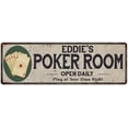 thumbnail image 1 of Eddie's Poker Room 6x18 Metal Sign Game Decor 106180048141, 1 of 1