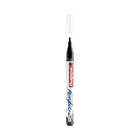 Edding 5300901 Edding Fine Black Acrylic Markers