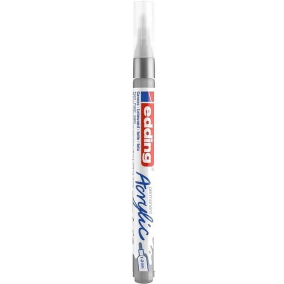 Edding 5300923 Edding Fine Silver Acrylic Markers