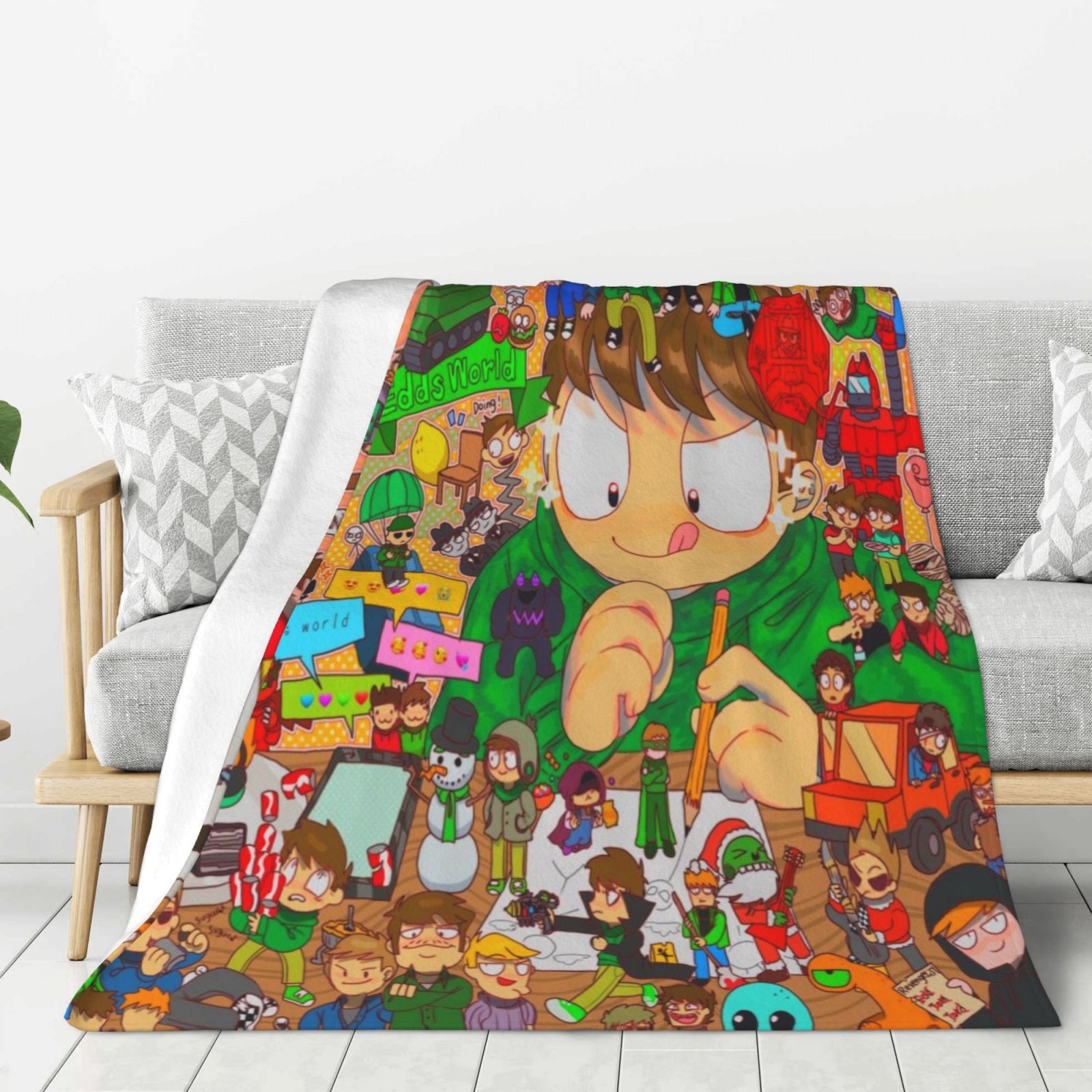 Edds_World Blanket Warm Comfortable Lovely For Womens Mens Kids Family