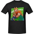 thumbnail image 1 of EddsWorld Shirt Anime Short Sleeve T Shirts for Men Classic Crew Neck Black, 1 of 2