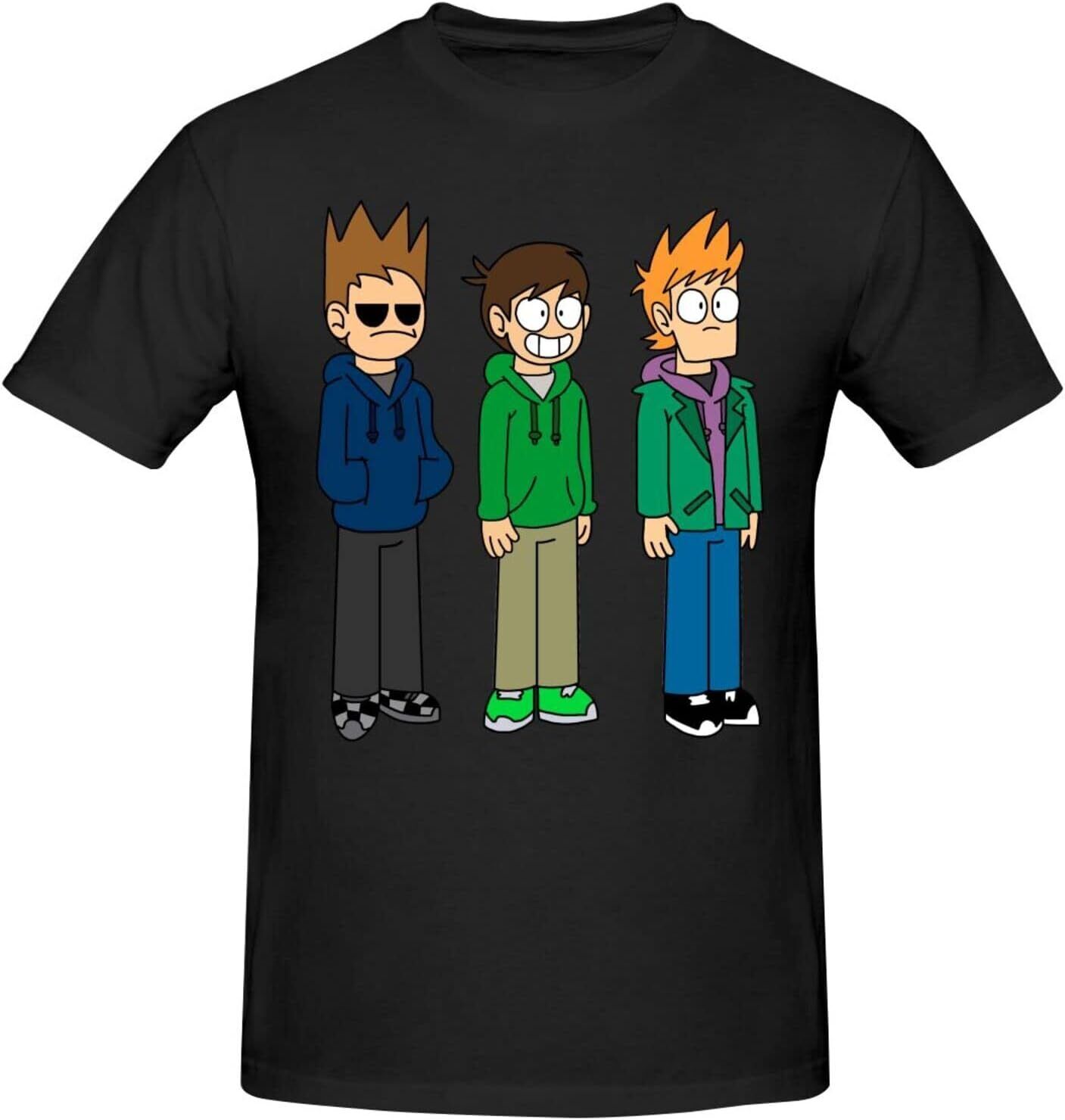 EddsWorld Shirt Anime Short Sleeve T Shirts for Men Classic Crew Neck ...