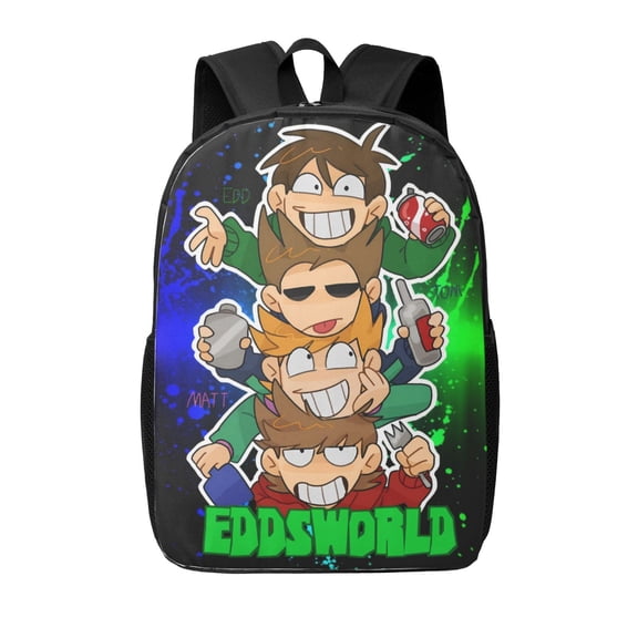 Eddsworld Backpack 17 Inch Large Capacity Casual Bag Lightweight Daypack Laptop Bag Travel Hiking Camping