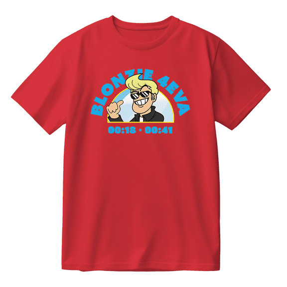 Eddsworld Blonzie Cotton T-shirt Women Men Short Sleeve Crewneck Fashion Tee