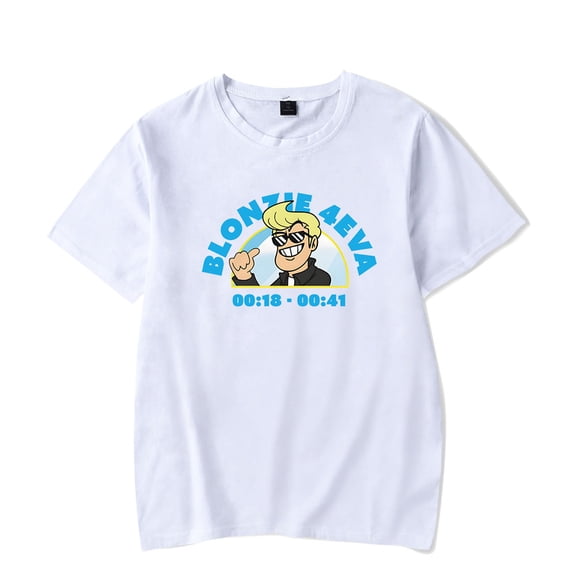 Eddsworld Blonzie T-shirt Short Sleeve Crewneck Tee Women Men Casual Streetwear Tops