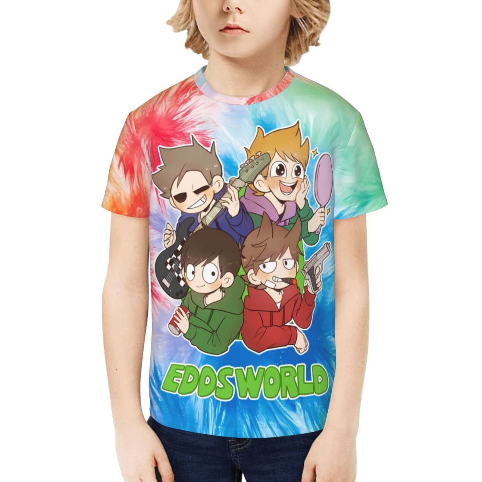 Eddsworld Kids T-Shirt 3d Printed Graphic T-Shirts Boys And Girls Short ...