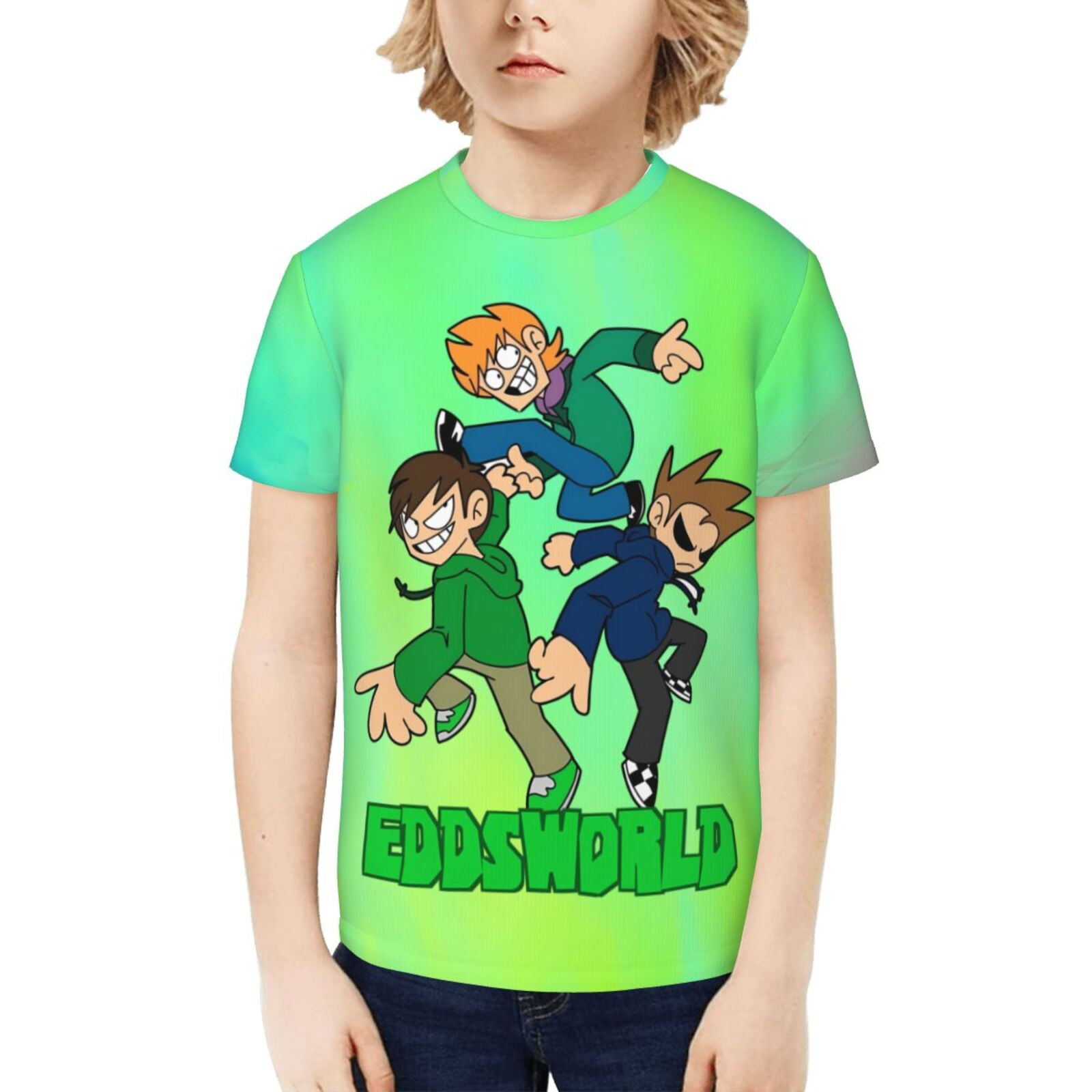 Eddsworld Kids T-Shirt 3d Printed Graphic T-Shirts Boys And Girls Short ...