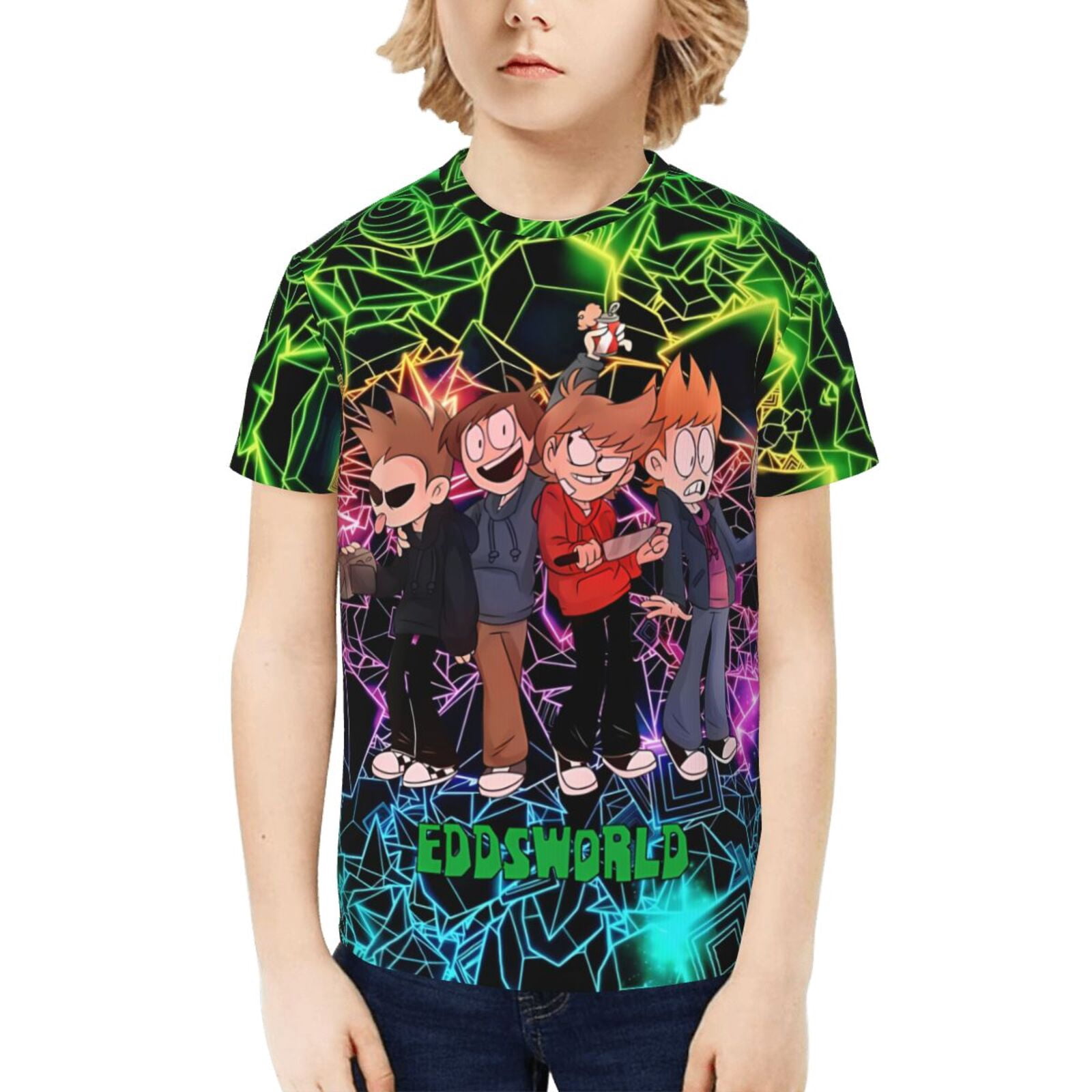 Eddsworld Kids T-Shirt 3d Printed Graphic T-Shirts Boys And Girls Short ...