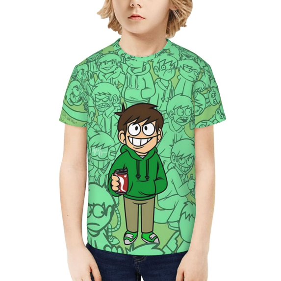 Eddsworld Kids T-Shirt 3d Printed Graphic T-Shirts Boys And Girls Short Sleeve Shirts For Youth Kids X-Small