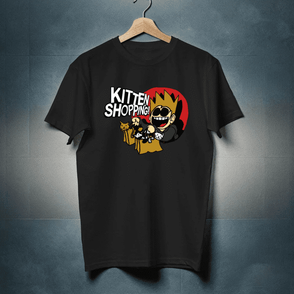 Eddsworld Kitten Shopping Webcomic Fan Graphic Design For Gift Graphic Tee,for unisex up to 5XL