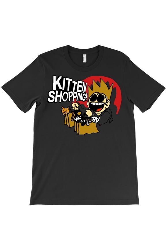Eddsworld Kitten Shopping Webcomic Fan Graphic Retro Aesthetic Art Unisex T-Shirt U505, Up to 5XL