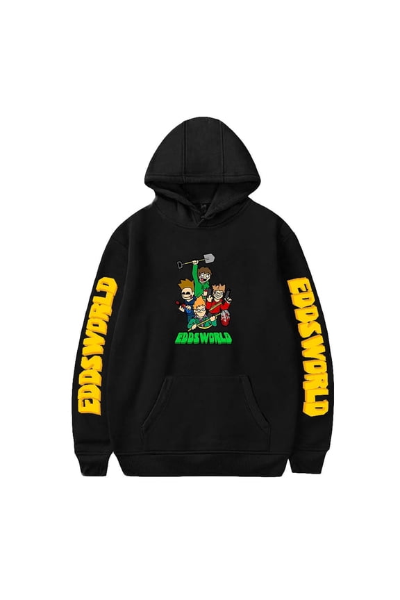Eddsworld Merch Unisex Cotton-Blend Long Sleeve Casual Pullover Hoodie