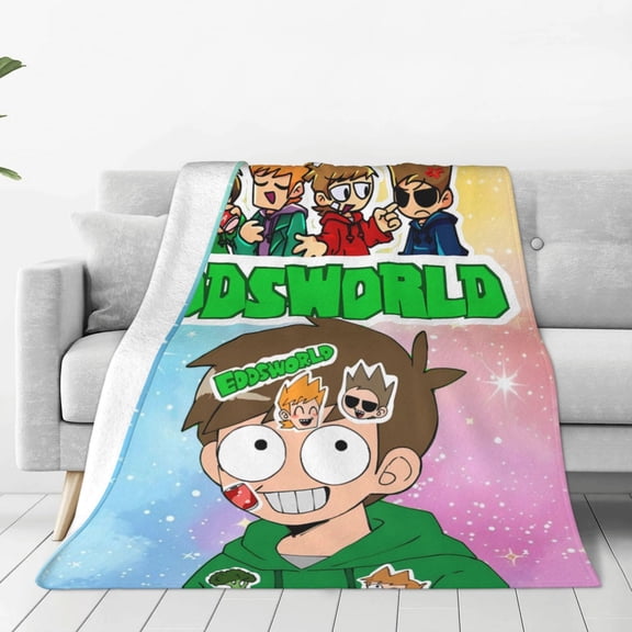 Eddsworld Throw Blanket Couch Bed Sofa Soft Lightweight Warm Cozy Flannel Fleece Bed Blanket For Kids Adults Gift Multiple Sizes Available 40"X30"