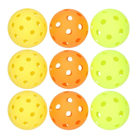 Eddwiin Bolas de pepinillo de 40/26 Hoyos para Interiores y Exteriores, Bolas de pepinillo de PE para práctica con Colores Brillantes
