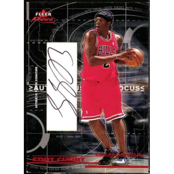 Eddy Curry Card 2003-04 Fleer Focus Auto Focus Autographs #2