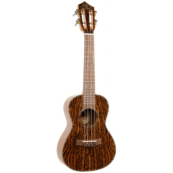 Eddy Finn Expression Series Concert Ukulele with Gig Bag, Butterfly Wood