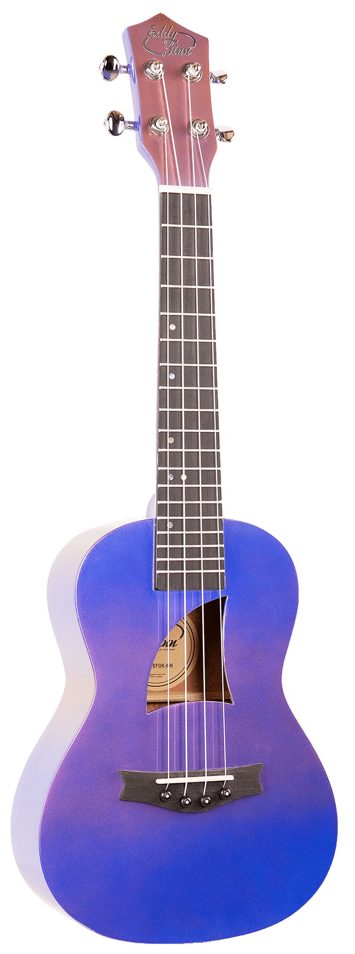 Eddy Finn Ocean King Series Concert Ukulele with Gig Bag, Mystic Hydra
