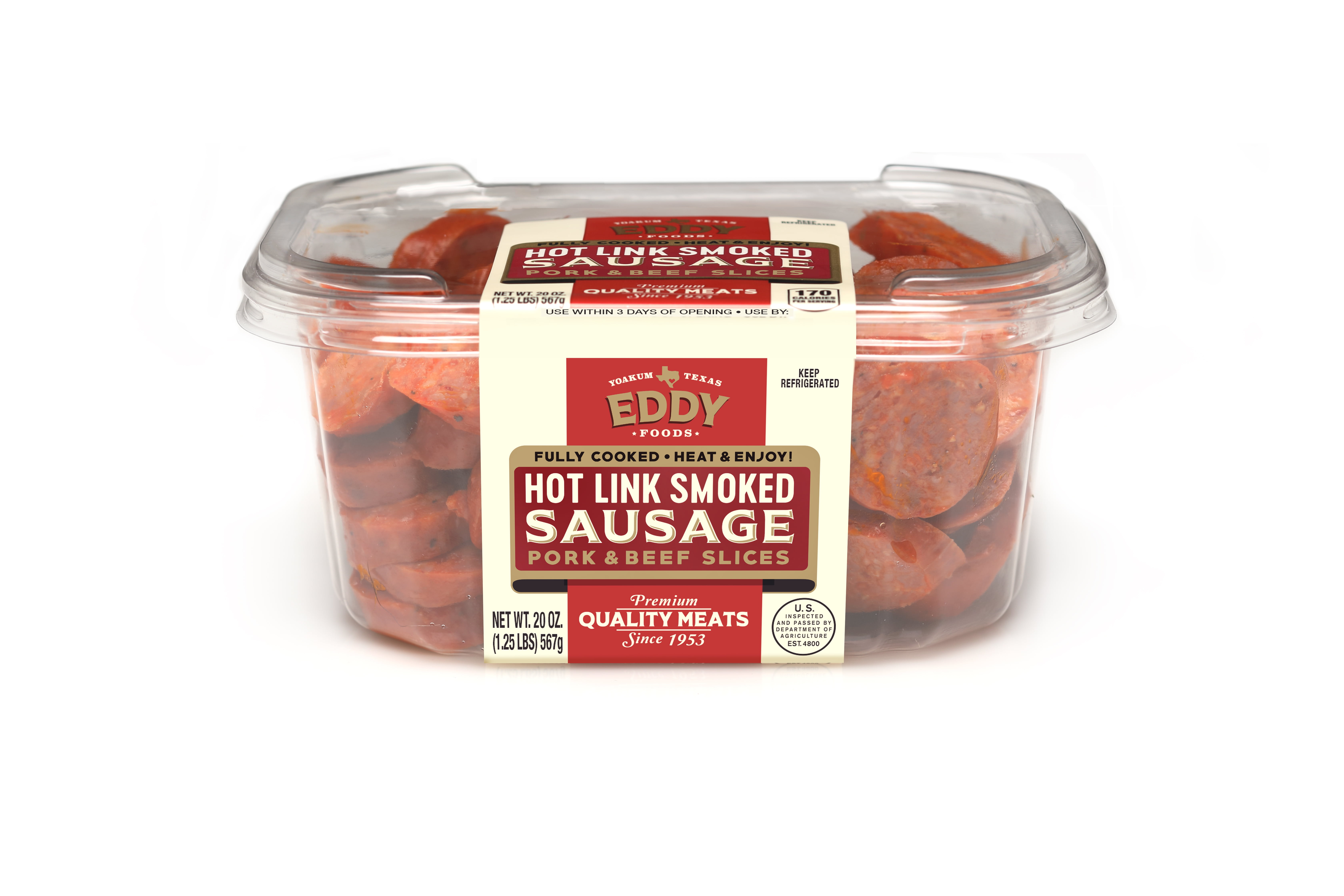 Pre-Sliced Hot Sausage | Hot dog products for supermarkets