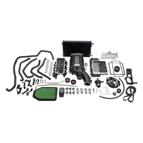 Edelbrock 1528 E-Force Stage-1 Street Systems Supercharger System; 1320 TVS; Incl. Supercharger/Manifold/2.675 in. 6 Rib Drive Pulleys/105.5 in. Serpentine Belt/Hardware;