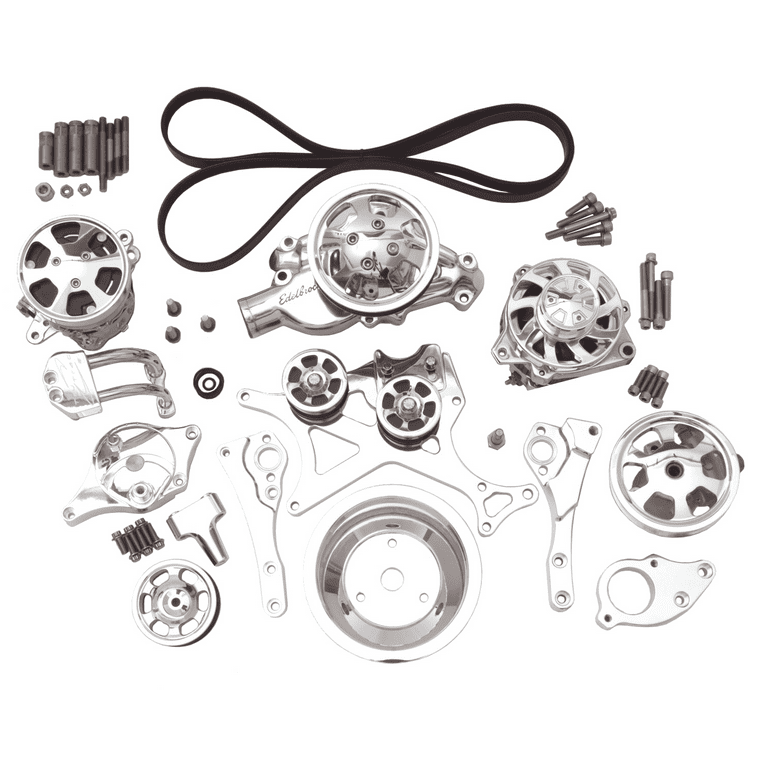 Edelbrock 1565 E-Force Tru-Trac Serpentine Belt System; Incl