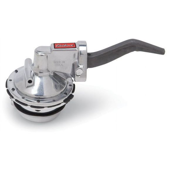 Edelbrock 1715 Victor Series Fuel Pump; 6 Valves; Flow Cap 130 GPH; 10 PSI; Requires External Fuel Pressure Regulator; For Drag Racing/Circle Track/Street Machines; Fits select: 1975-1987 FORD F150